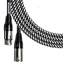 Spectraflex Braided Series Lo-Z Microphone Cable, 20 Foot, Black
