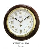 Rhythm CMG930NR06 28cm (11") Real Dark Wood Silent Silky Quartz Wall Clock. Battery included