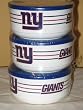 Officially Licensed by the NFL - NY Giants Covered Bowls - Set of 3 - Plastic