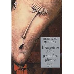 L'angoisse de la premi�re phrase