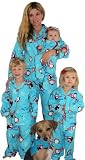 Sleepyheads Mommy & Me Penguin Flannel Pajamas