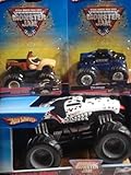 Hot Wheels Monster Jam Dalmation Monster Mutt 1/24 With Predator & Donkey Kong 1/64 3 Pieces