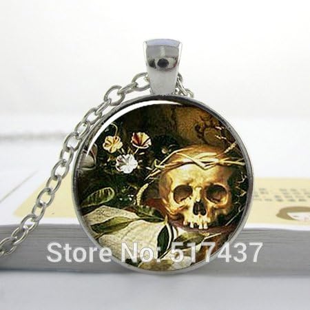 Lawrence Painting O43 All Hallow'S Eve Art Pendant Halloween Necklace Charm Goth Necklace Charm Gothic Jewelry