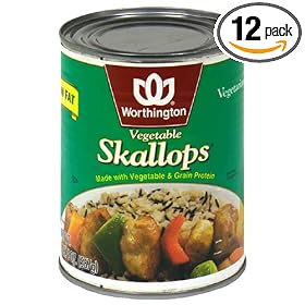 Worthington Vegetable Skallops, Low Fat, 20-Ounce Cans (Pack of 12)