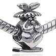 Pandora Style Bead Praying Chubby Bunny European Charm Bead Fits Pandora Bracelet