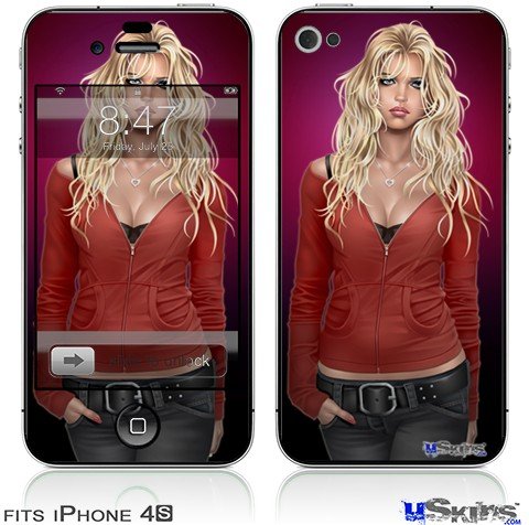 iPhone 4S Skin  Precious Pin Up Girl