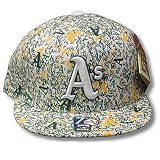MLB OAKLAND ATHLETICS FLAT BILL HAT CAP 7 3/4 FITTED