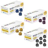 Xerox WorkCentre C2424 Set of 4 Compatible Solid Ink ColorStix Cartridges: 1 each of Black 108R00664 (3 Pk), Cyan 108R00660 (3 Pk), Magenta 108R00661 (3 Pk), Yellow 108R00662 (3 Pk) by LD Products
