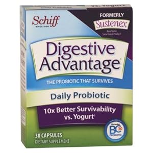 Sustenex-Digestive Advantage Probiotics Formula, 120ct (4 Pack)