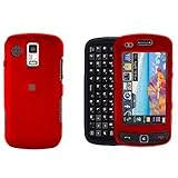 Samsung Rogue U960 Cell Phone Red Rubber Feel Protective Case Faceplate Cov ....