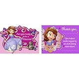 Disney Junior Sofia the First Invitations & Thank-You Postcards (8 each)