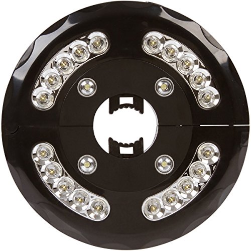 DozyAnt Patio LED Umbrella Pole Lights (For Outdoor Pole Light, Battery Operated) Made of ABS Shell, Light and Compact, Perfect for Camping Tents (With 24 Bright and Powerful 12,000 Lux)