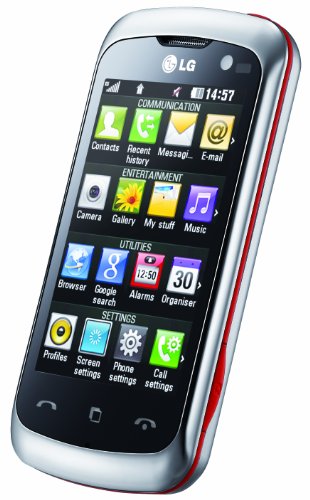 LG KM570 Arena II Handy (7,6 cm ( 3 Zoll ) Display, Touchscreen, 5 Megapixel Kamera) silber