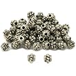 Rope Bali Beads Antique Silver Plated 4.5mm Approx 50