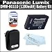 Battery Kit For Panasonic Lumix DMC-ZS7 DMC-ZS10, DMC-ZS8, DMC-ZS9, DMC-3D1, DMC-ZS20, DMC-ZS15 Digital Camera Includes Extended Replacement Panasonic DMW-BCG10 (1200 mAH) Lithium-Ion Battery + Deluxe Hard Case + LCD Screen Protectors + MicroFiber Cloth
