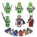 6pcs TMNT Teenage Mutant Ninja Turtles Ninjago Blocks Minifigures Leonardo Donatello Raphael Kids Toy Compatible With Lego