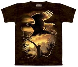 The Mountain Golden Eagle Soaring Adult Tee T-shirt
