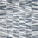 Selvatico Italian Series Rustic Unique Graphic and Dramatic Natural Stone Mosaic Gray