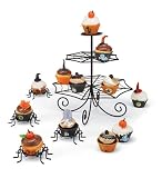 Scrolled Metal Halloween Cupcake Stand Scrolled Metal Halloween Cupcake Stand