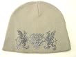Broner Grey Griffons Beanie Grey Knit Beanie with Silver Print Griffons
