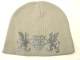 Broner Grey Griffons Beanie Grey Knit Beanie with Silver Print Griffons
