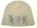 Broner Grey Griffons Beanie Grey Knit Beanie with Silver Print Griffons
