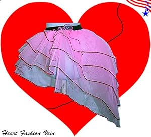 Baby Pink Peacock Bustle Sequins 5 Layer Tutu Skirt Halloween