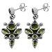 Lovely 5 Ct. Peridot 925 Sterling Silver Dangle Earrings