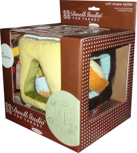 Infantino Dwell Studio Soft Shape Sorter Supersoft Plush Puzzle