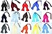 Mens Solid Color Microfiber Self Bow Tie