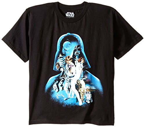 Star Wars Boys' Darth Vader T-Shirt, Vader Black, Medium