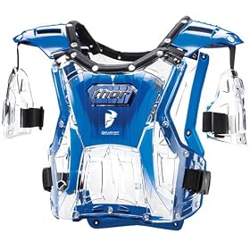THOR MOTOCROSS QUADRANT ROOST GUARD - NEW (CLEAR / BLUE)