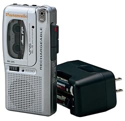 Panasonic RN-505 Rechargeable Micro Cassette Recorder with Voice Activation System