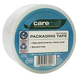 CareMail Packaging Tape, Hand-Tearable, 1.88 Inches Wide x 40 Yards, Clear (1095324)