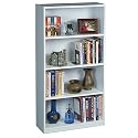Manor Oak 4-Shelf Bookcase - White