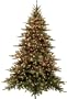 7 1/2' Pre-Lit Pine Artificial Christmas Tree w/ Clear Light