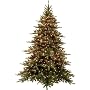 7 1/2' Pre-Lit Pine Artificial Christmas Tree w/ Clear Light