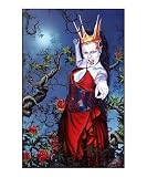 Painting the Roses Red ( The Queen of Hearts ) Fantasy Giclee Poster Print by Robert W. Walker, 16x20