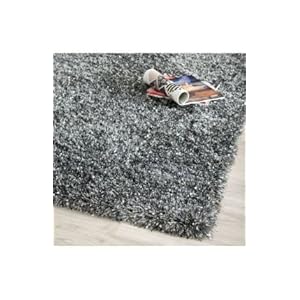 Safavieh Malibu Shag Collection Mls431c Charcoal Shag Area Runner