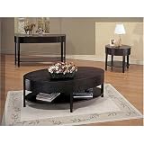 Beautiful 3pc Coffee/end Table Set In Cappuccino Finish