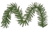 9' Pre-Lit Tiffany Spruce Christmas Garland - Clear Lights