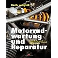 Motorradwartung und Reparatur. Instandhaltung und Reparaturen an Motorrad und Motorroller