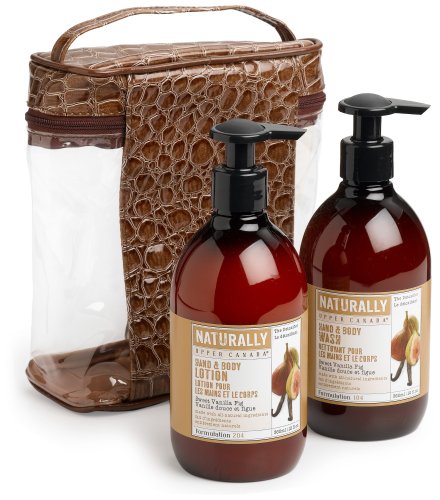 Upper Canada  Nourishing Hand & Body Soap and Lotion Duo Gift Set, Sweet Vanilla Fig , 12-Ounce Bottles