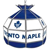 NHL1600-TML - NHL Toronto Maple Leafs Stained Glass Tiffany Lamp - 16 inch