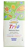 Mrs. May's Trio Bar Variety Pack - Blueberry, Cranberry, Strawberry & Tropical, LARGER 1.7-oz Bars (Pack of 20)