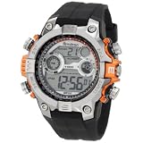 Armitron Men's 40/8251ORG Round Metalized Orange Accented Digital Sport Watch