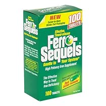 Ferro-Sequels High Potency Iron Supplement caplets, 100-Count
