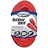 Coleman Cable 02409 14/3 SJTW Vinyl Outdoor Extension Cord, Red, 100-Foot
