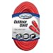 Coleman Cable 02409 14/3 SJTW Vinyl Outdoor Extension Cord, Red, 100-Foot