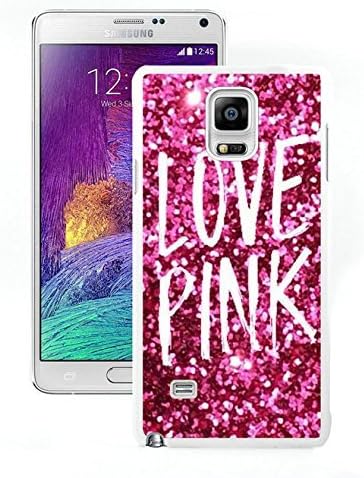 Note 4 Case Custom Design Victoria's Secret Love Pink 19 Phone Cover Case for Samsung Galaxy Note4 N910 White